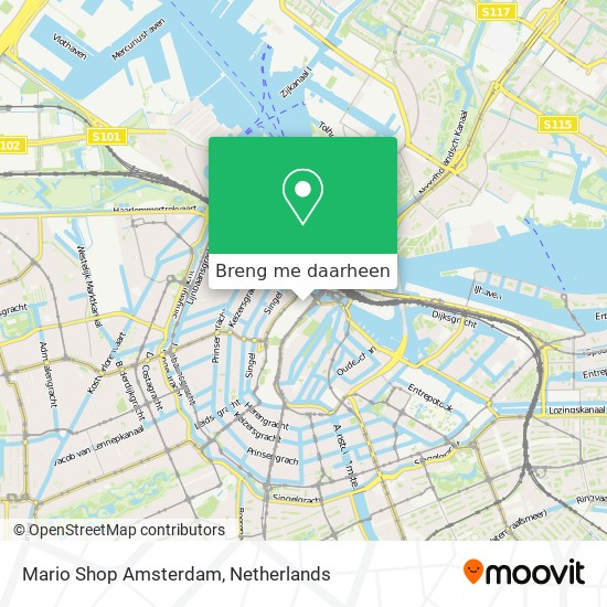 Mario Shop Amsterdam kaart