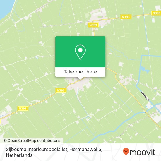 Sijbesma Interieurspecialist, Hermanawei 6 kaart