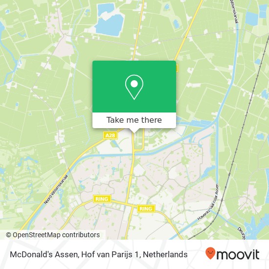 McDonald's Assen, Hof van Parijs 1 kaart