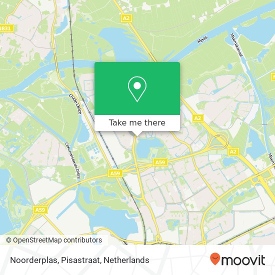 Noorderplas, Pisastraat kaart