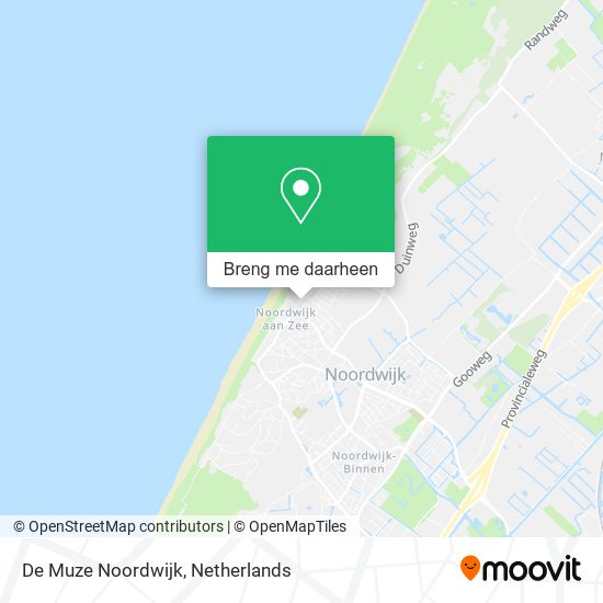 De Muze Noordwijk kaart