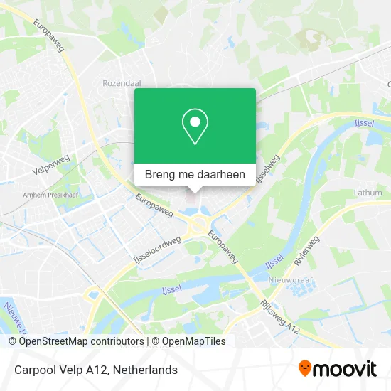 Carpool Velp A12 kaart