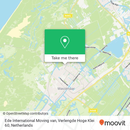 Ede International Moving van, Verlengde Hoge Klei 60 kaart