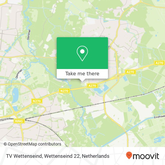 TV Wettenseind, Wettenseind 22 kaart