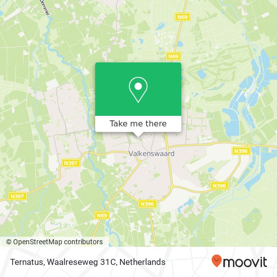 Ternatus, Waalreseweg 31C kaart