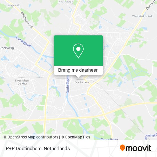 P+R Doetinchem kaart