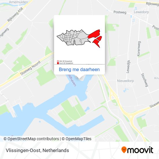 Vlissingen-Oost kaart