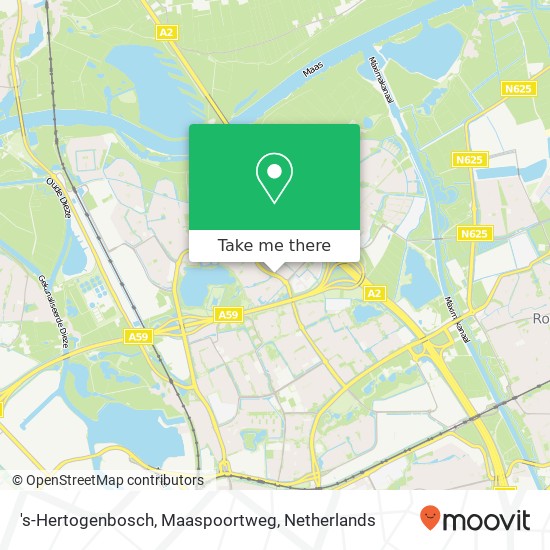 's-Hertogenbosch, Maaspoortweg kaart