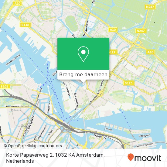 Korte Papaverweg 2, 1032 KA Amsterdam kaart