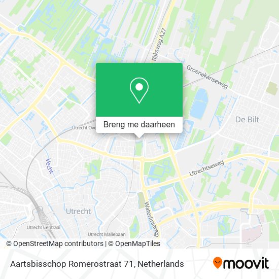 Aartsbisschop Romerostraat 71 kaart