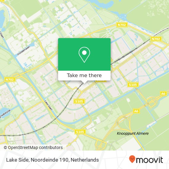 Lake Side, Noordeinde 190 kaart