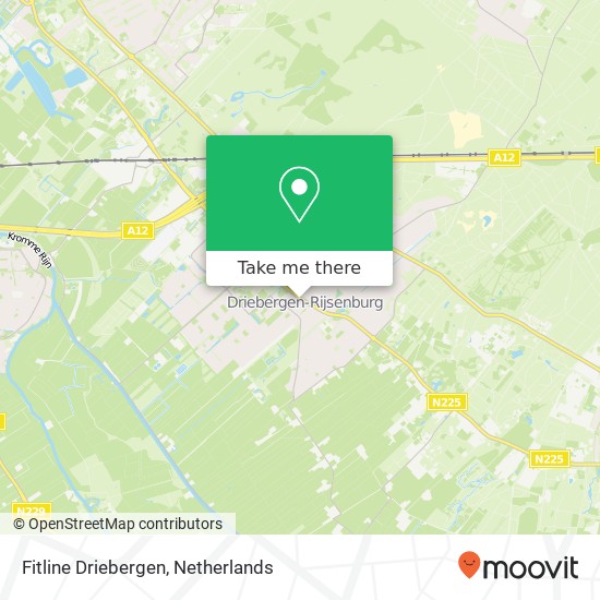 Fitline Driebergen, Hoofdstraat 166 kaart