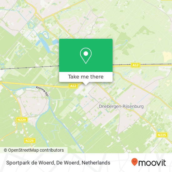 Sportpark de Woerd, De Woerd kaart