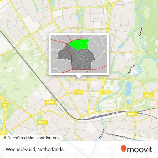 Woensel-Zuid kaart