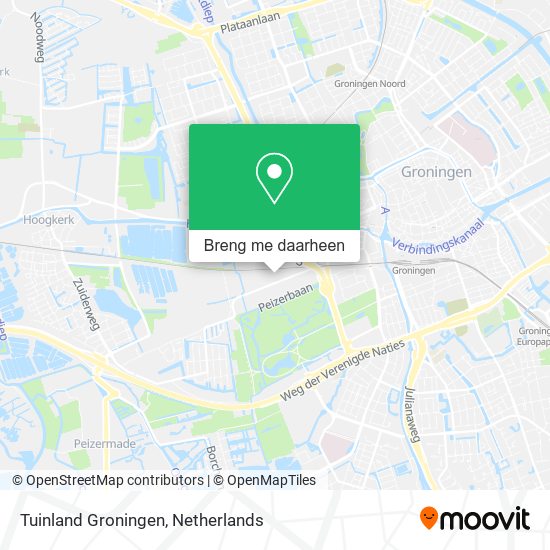 Tuinland Groningen kaart