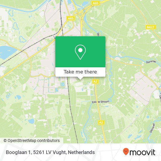 Booglaan 1, 5261 LV Vught kaart