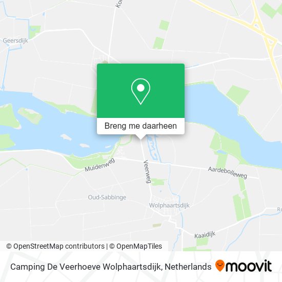Camping De Veerhoeve Wolphaartsdijk kaart