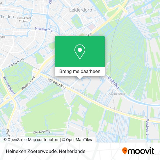 Heineken Zoeterwoude kaart