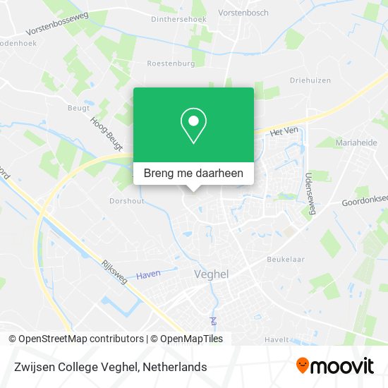 Zwijsen College Veghel kaart