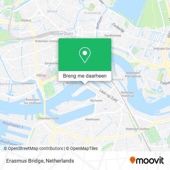 Erasmus Bridge kaart