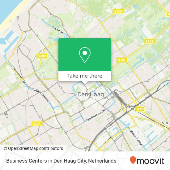 Business Centers in Den Haag City kaart