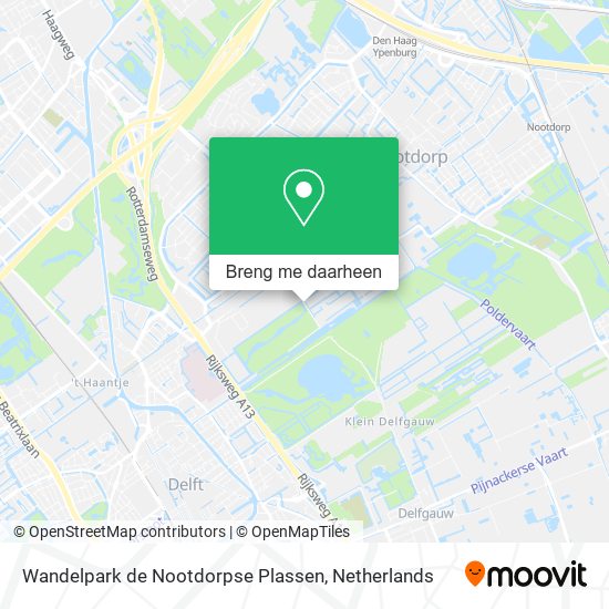 Wandelpark de Nootdorpse Plassen kaart