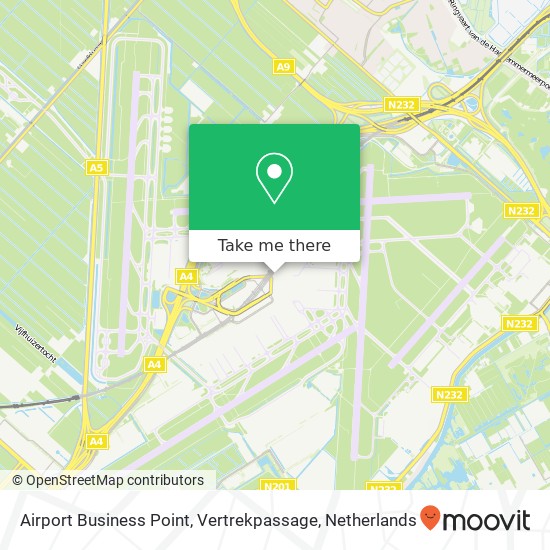 Airport Business Point, Vertrekpassage kaart