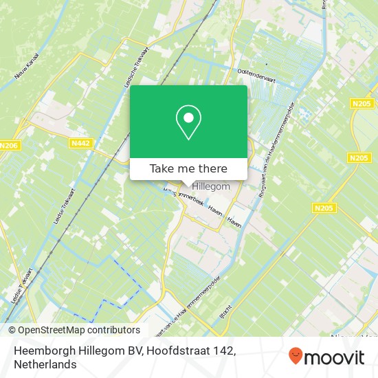 Heemborgh Hillegom BV, Hoofdstraat 142 kaart