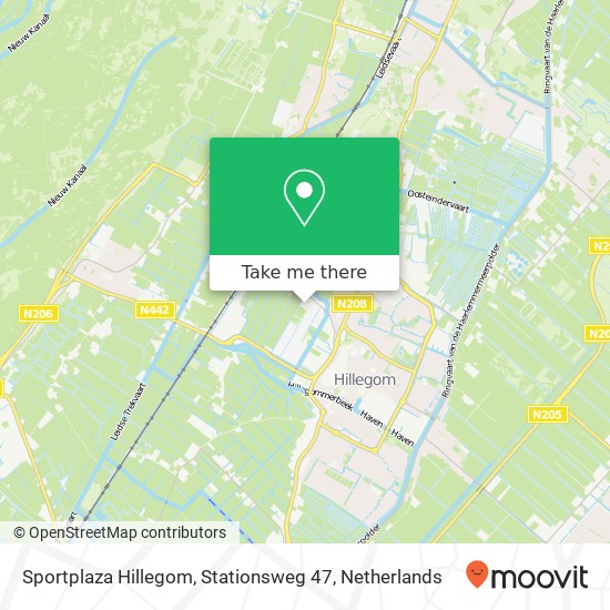Sportplaza Hillegom, Stationsweg 47 kaart
