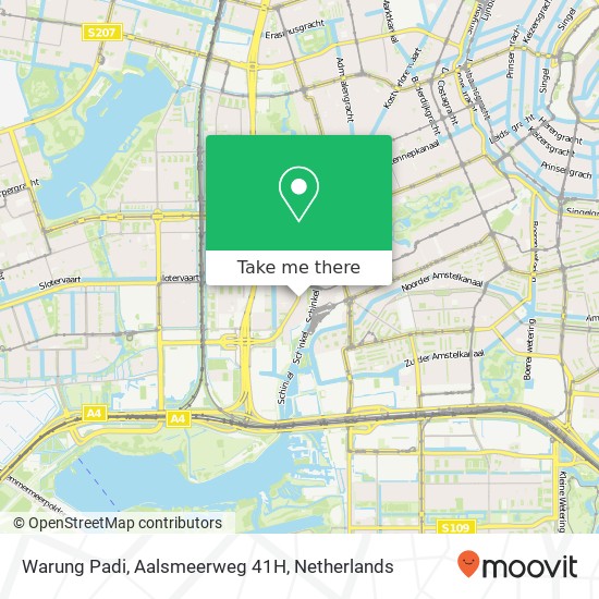 Warung Padi, Aalsmeerweg 41H kaart