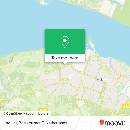 Isolust, Botterstraat 7 kaart