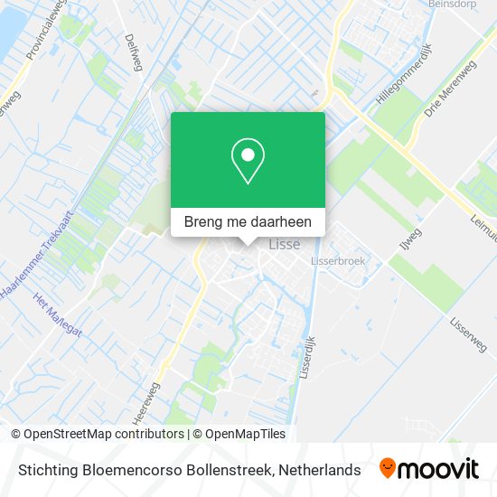 Stichting Bloemencorso Bollenstreek kaart