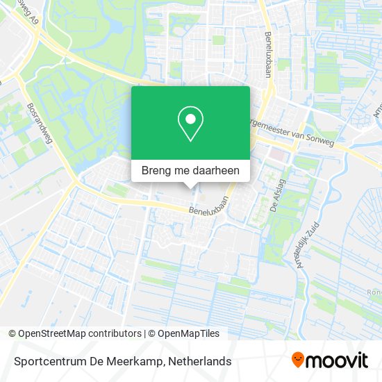 Sportcentrum De Meerkamp kaart