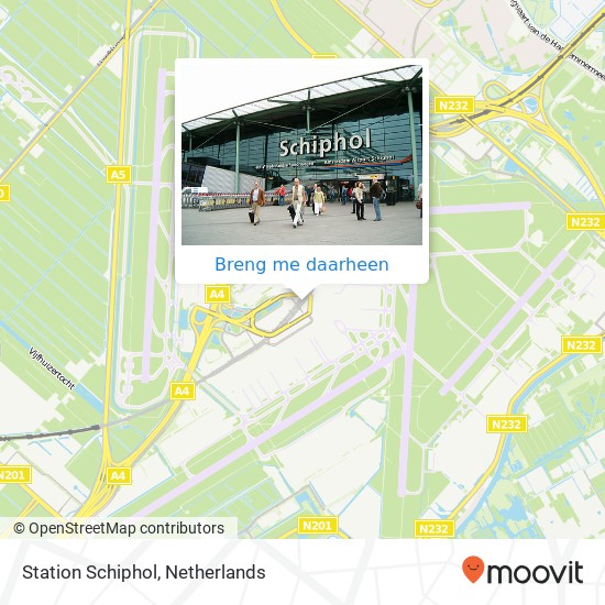 Station Schiphol kaart