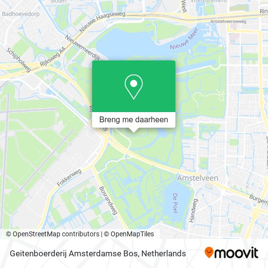 Geitenboerderij Amsterdamse Bos kaart