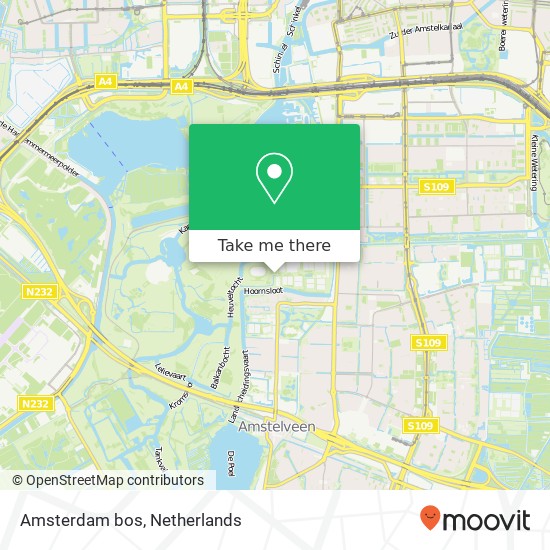 Amsterdam bos kaart