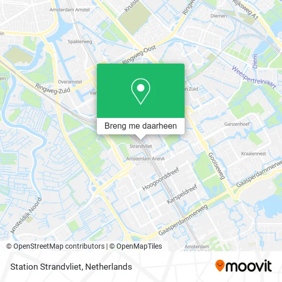 Station Strandvliet kaart