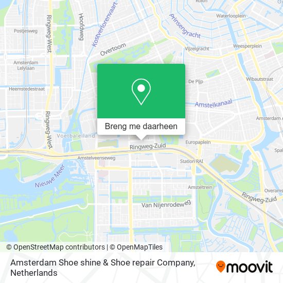 Amsterdam Shoe shine & Shoe repair Company kaart