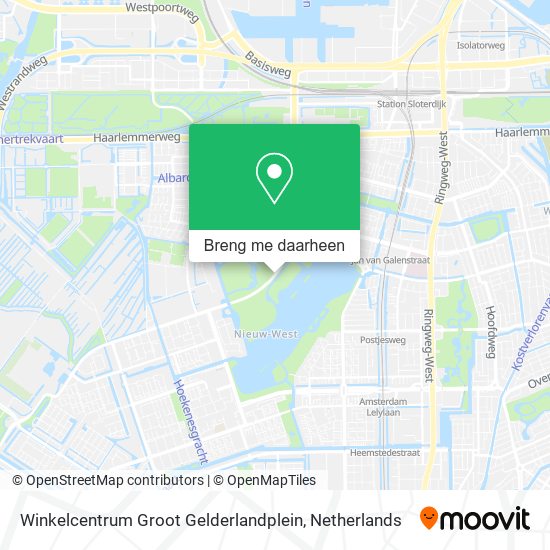 Winkelcentrum Groot Gelderlandplein kaart