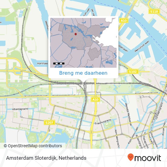 Amsterdam Sloterdijk kaart