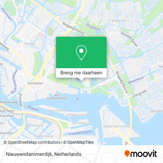 Nieuwendammerdijk kaart
