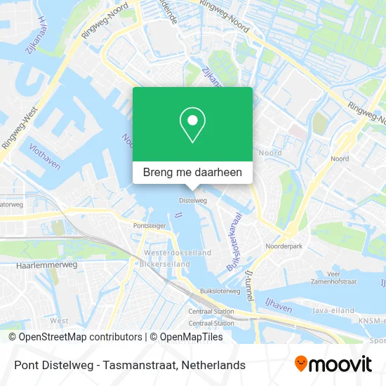 Pont Distelweg - Tasmanstraat kaart