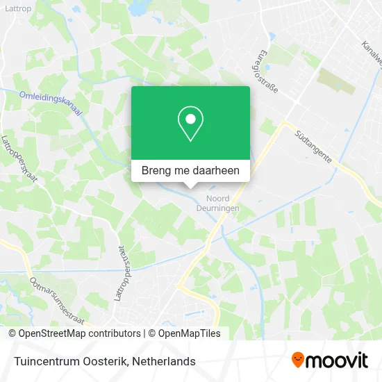 Tuincentrum Oosterik kaart