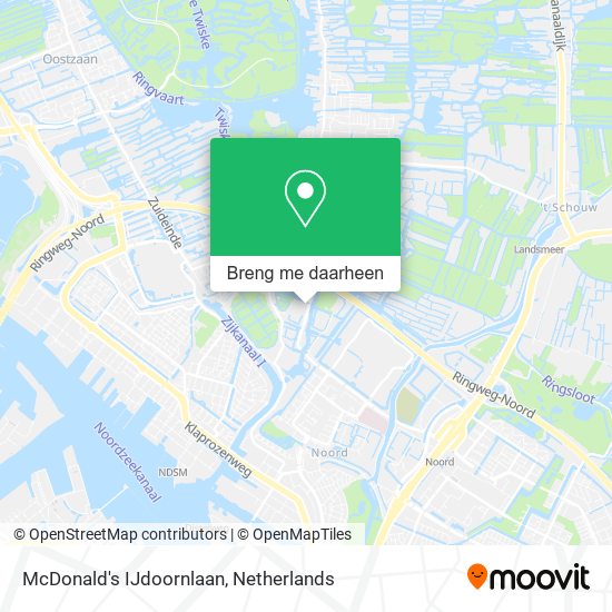 McDonald's IJdoornlaan kaart
