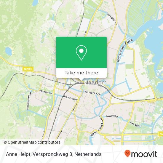 Anne Helpt, Verspronckweg 3 kaart