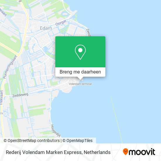 Rederij Volendam Marken Express kaart