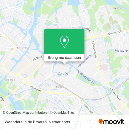 Waanders in de Broeren kaart