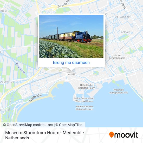 Museum Stoomtram Hoorn - Medemblik kaart