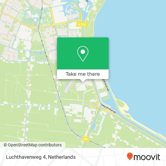 Luchthavenweg 4, 1786 PP Den Helder kaart