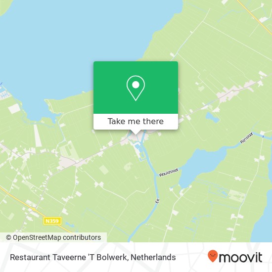 Restaurant Taveerne 'T Bolwerk kaart